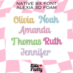 Alexia 3D Native BX Font