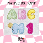 Ballon Applique Native BX Font