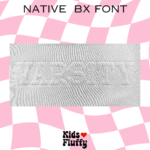 VarsitySportfield 3D Embossed Native BX Font