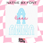 Master Applique & Love Glitter Native BX Font