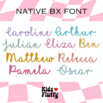 Love Glitter Native BX Font