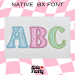 Resnick Applique Native BX Font