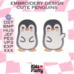 Freebie Cute Penguins Embroidery Pattern