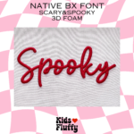 Scary & Spooky 3D Foam Native BX Font