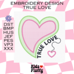 True Love Embroidery Pattern