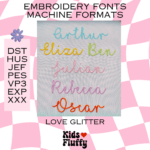 Love Glitter Font Machine Format