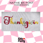 Thanksgivin Native BX Font