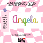 Angela Script Font Machine Format