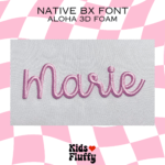 Aloha 3D Foam Native BX Font