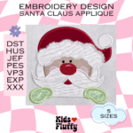 Santa Claus Applique Embroidery Pattern