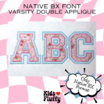 Varsity Double Applique Native BX Font