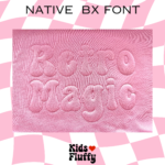 Retro Magic 3D Embossed Native BX Font